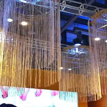 Дверная струнная занавеска с блестящими кисточками, занавески для окон и дверей, разделители, драпировка, струны, полоска для украшения гостиной, вечеринки, горячая распродажа серебряный