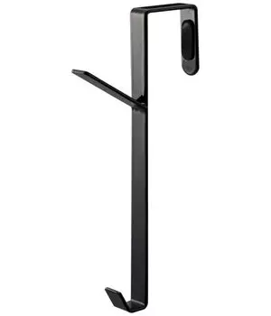 Дверная вешалка Yamazaki Jitsugyo, черная, прибл.. Ш1,5 x Г9 x В18 см Умная вешалка для одежды Сумка для хранения шляп 7158