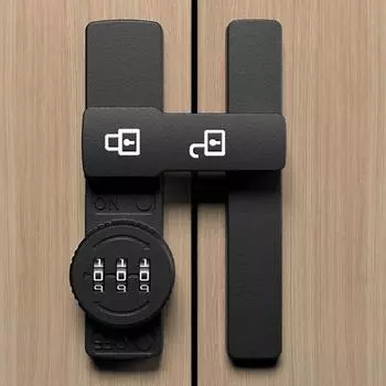 Дверная защелка, раздвижная дверь на 180 градусов, замок с паролем, внутренняя дверная задвижка, противоугонная задвижка с функцией Free-Punch, светящаяся пряжка серебряный