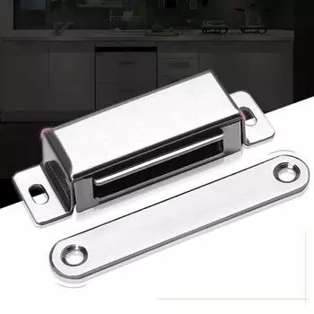 Дверная защелка шкафа, утолщенная противоугонная защелка из нержавеющей стали, магнитная гладкая дверная защелка шкафа Medium