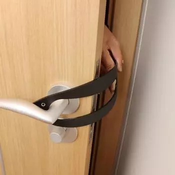 Дверная защелка Yousheng для кошек и собак, 5 размеров, регулируемая эластичность, быстрая гибкость, многоцелевой увеличенный безопасный дверной держатель с защитой от детей, защелка для гостиной чёрный