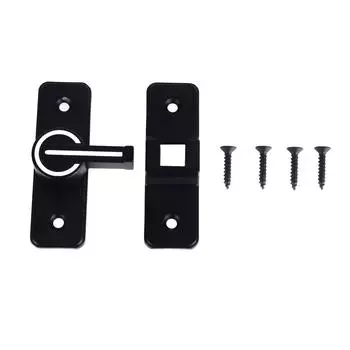 Дверной замок с отверстием под прямым углом из цинкового сплава, 90-градусный замок для ворот с ночной подсветкой для туалета