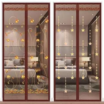 Дверной экран, магнитная дверная сетка, шторы, сетка на липучке Vorhang, противомоскитные сетки, сетка от насекомых, оконная сетка 70 X 200 cm