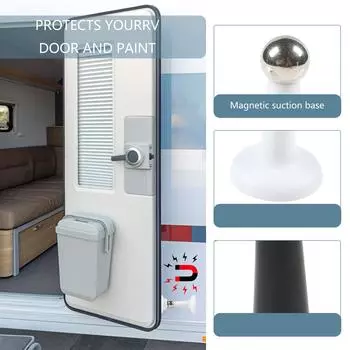 Дверной держатель для кемперов, магнитные дверные защелки для багажа, чтобы держать дверь открытой, дверные стопоры для прицепов для автодомов белый
