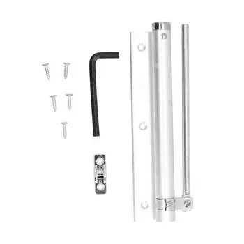 Дверной доводчик из нержавеющей стали с одной пружиной, регулируемый и бесшумный, простой в установке для дома и