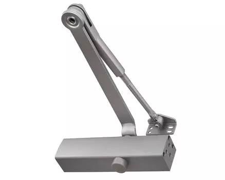 Дверной доводчик Ryobi стандартного типа, открывается сбоку, если потянуть дверь на себя. Сменный доводчик серии Silver. (Установка Позиция, которую вы) С-200 С-203 серебряный