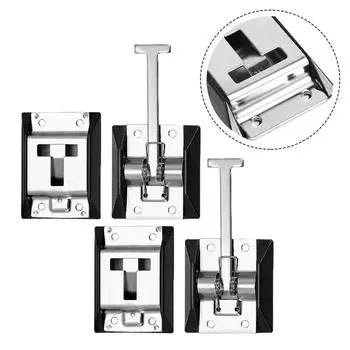 Дверной фиксатор из нержавеющей стали, защелка для входной двери, защелка для прицепа, кемпинга, автомобиля, автофургона, держатель двери, защелка Т-образной формы, защелка, пластина-крючок