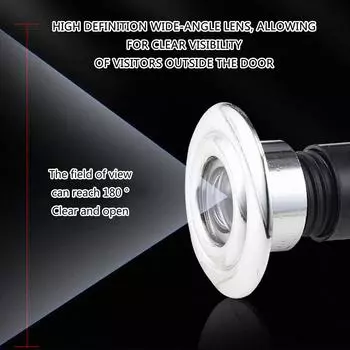 Дверной глазок для безопасности дома с широкоугольным глазком для наблюдения за домом, повышающий безопасность семьи A