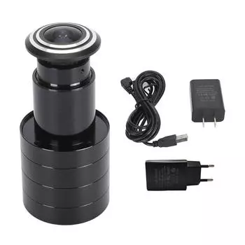 Дверной глазок, камера 2 МП HD, поддержка карт памяти, облачное хранилище, двусторонняя связь, беспроводной Wi-Fi Doo EU Plug