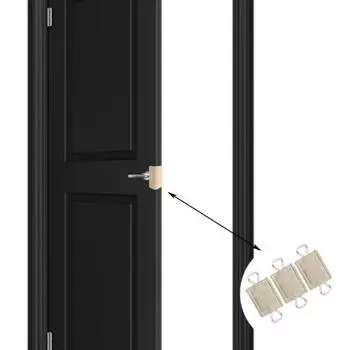 Дверной глушитель Yousheng, 3 шт., предотвращает блокировку, предотвращает столкновения, нет шума, эластичные ленты, звукоизоляция, защитная дверная защелка для малышей, крышка, поставка для гостиной серый