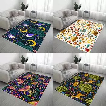 Дверной коврик с милым сказочным животным, мультяшный дизайн, коврик для входной двери, моющийся нескользящий кухонный коврик 40x60cm