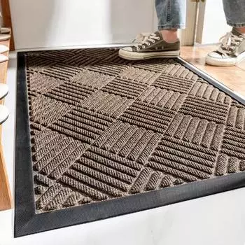 Дверной коврик, устойчивый к пятнам, нескользящий дверной коврик, прочный, легко чистится, коврик для входа в патио для использования в помещении и на открытом воздухе D