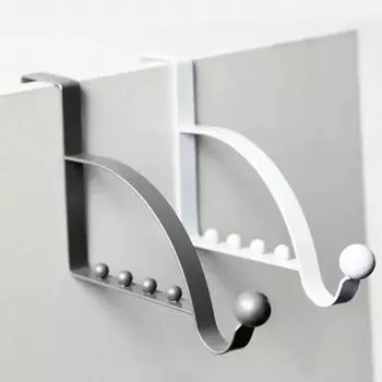 Дверной крючок для одежды, пальто, шляпы, вешалка для полотенец, задняя дверь, настенные крючки, шкаф, металлический шкаф для одежды, шляпа, домашнее хранение белый