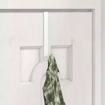 Дверной крючок для шкафа, универсальный держатель за дверью, компактная вешалка для хранения одежды, головных уборов, полотенец, ключей чёрный