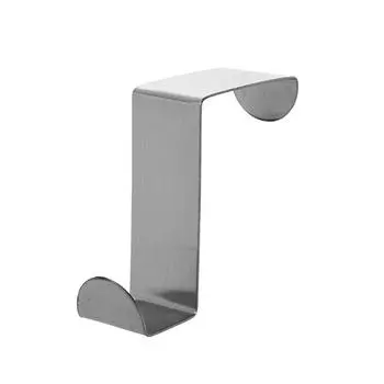 Дверной крючок из нержавеющей стали, кухонный шкаф, вешалка для одежды, крючок для хранения, органайзер серебряный