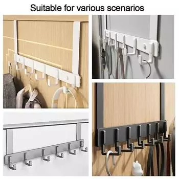 Дверной крючок, прочная вешалка для одежды, халата, шляпы, полотенец, органайзер для ванной комнаты, вешалка для полотенец