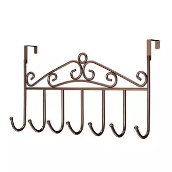 Дверной крючок железный многофункциональный с высокой несущей способностью, простая установка, экономия места над дверным крючком