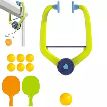 Дверной настольный теннис, игровая рама, подвесной тренажер для настольного тенниса с ракеткой и plastic