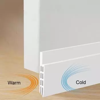 Дверной ограничитель сквозняка, полезный водонепроницаемый экологически чистый дверной бесшумный уплотнитель, зимняя защита от холода в помещении, дверной ограничитель дверного уплотнения 2M коричневый