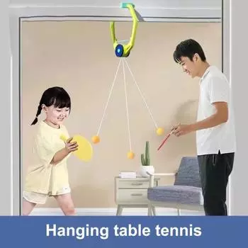 Дверной пинг-понг Игра над дверью Тренажер для настольного тенниса Регулируемый дверной проем