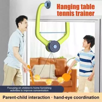 Дверной пинг-понг, настольный теннис, портативный тренировочный набор для помещений с 6