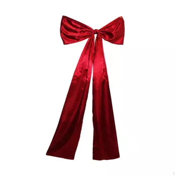 Дверной подвесной большой бант спереди красный узел 47 x 20 дюймов рождественская лента для свадебного праздника
