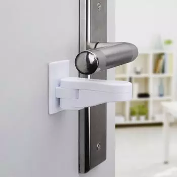 Дверной рычаг Детский замок Замки для шкафов Защита от детей Дверные замки Отпугивают детей Ручка для открывания Детское оборудование для безопасности белый