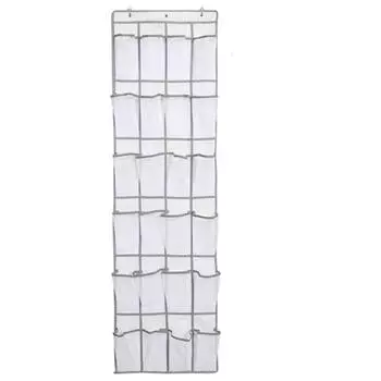 Дверной шкаф для хранения, сумка-органайзер, портативная подвесная компактная сумка для нижнего белья, 24 кармана One Size коричневый