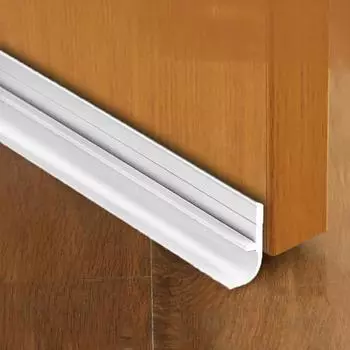 Дверной шов Дверная нижняя уплотнительная полоса Дверь Дверь Дверь Дверь Дверь Самоклеящаяся ветрозащитная звукоизоляционная полоса Утолщенный зазор Водонепроницаемый уголок 10pcs белый