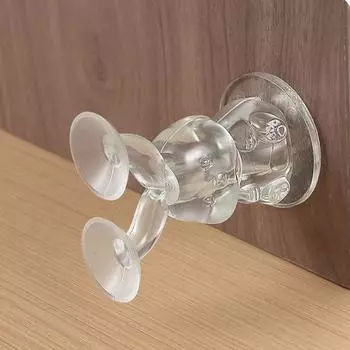 Дверной стопор без удара, противоударный дверной стопор, бесшумный дверной фиксатор для спальни прозрачный