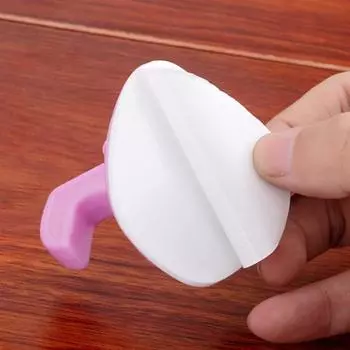 Дверной стопор, без ударов, ветрозащитный силиконовый, прочный, липкий, для предотвращения столкновений, дверной буфер белый