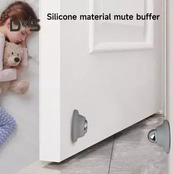 Дверной стопор для автофургона, магнитное клейкое винтовое крепление, защита от столкновений, шумоподавление, дом на колесах, прицеп, лодка, дверной фиксатор, держатель чёрный