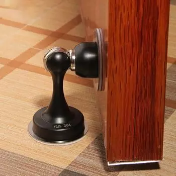 Дверной стопор Защита от ударов Нержавеющая сталь 304 Магнитный дверной буфер для предотвращения столкновений бронзовый/жёлтый