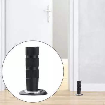 Дверной упор-ограничитель, держатель-фиксатор, крепление-буфер для кухни, офиса Aluminum Black