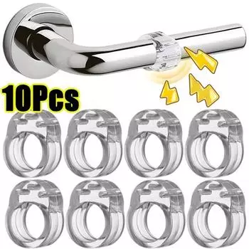 Дверной упор Прозрачный силиконовый дверной поручень Буфер настенная защита Накладка Бытовая мебель Кольцо против столкновений Crash Pads 2PC