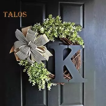 Дверной венок, подвеска без полива, добавление атмосферы, защита от взлома, изысканный эвкалиптовый дверной венок, подвеска, поставка на балкон