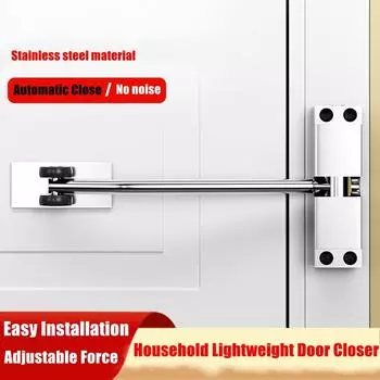 Дверной замок 20-40 кг, автоматический прочный доводчик для мебели, фурнитура из нержавеющей стали, регулируемая поверхность, доводчик для двери