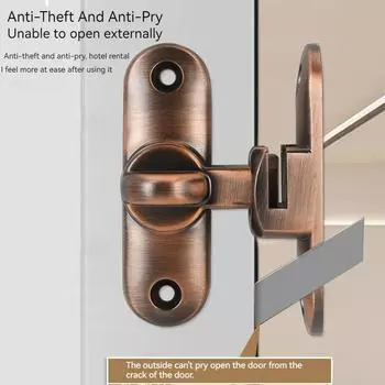 Дверной замок 90/180° Защелка для амбарной двери Защелка из нержавеющей стали Замки для оконных шкафов Прямоугольные раздвижные ворота Фурнитура для замков 1PC серый