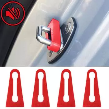 Дверной замок, буферный демпфер, глухое уплотнение, шумоизоляция, глушитель для VW Polo Skoda Fabia Kodiaq Octavia Rapid для A3 A4 A6 A8, изоляция красный