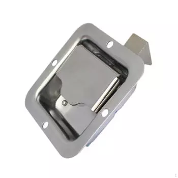 Дверной замок для автофургона, защелка для ящика для инструментов из нержавеющей стали, прочный, прочный, монтируемый заподлицо прицеп Without Lock Core