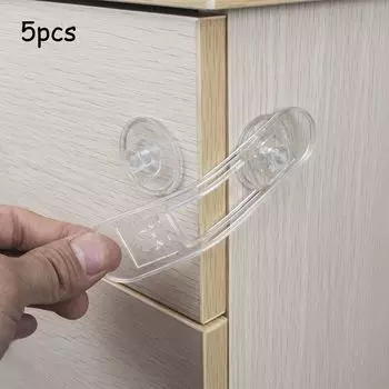 Дверной замок для детей Защита пальцев детей Безопасность детей Замок для шкафа Дверь шкафа Long Transparent