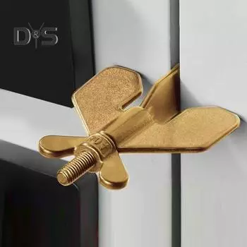 Дверной замок для отеля Универсальный дизайн Не требуется сверление Простая установка Компактный размер Легкий дверной замок повышенной безопасности золотистый