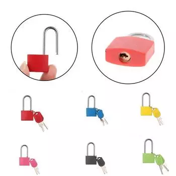 Дверной замок для путешествий и дома, стальная длинная балка, защитный инструмент, навесной замок, замок для дневника, замок для чемодана, противоугонный замок чёрный