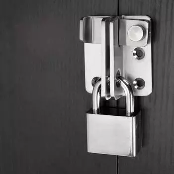 Дверной замок из нержавеющей стали для защиты двери от кражи с защелкой, пряжкой, утолщенным болтом, левый и правый. left