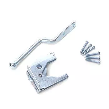Дверной замок Пряжка Защитный болт защелки Шарнирный болт Перекидная защелка Болт раздвижной двери сарая Правый замок сарая one size серебряный
