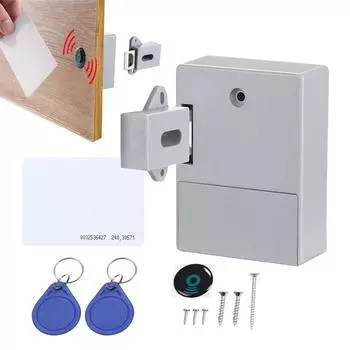 Дверной замок Rfid DIY Дверные замки Rfid с защелкой Защитный замок для шкафа Умный замок Rfid для ящика двери шкафа