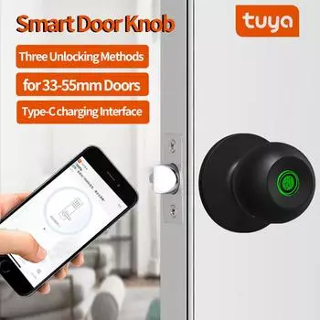 Дверной замок с отпечатком пальца для спальни, умный замок, биометрический дверной замок с управлением через приложение для спальни, гардеробной, квартиры, офиса серебряный