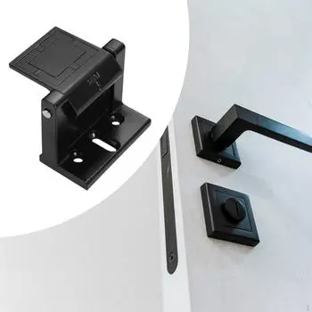 Дверной замок-защелка, прочная фурнитура, навесной замок, замок для защиты от домашних животных чёрный