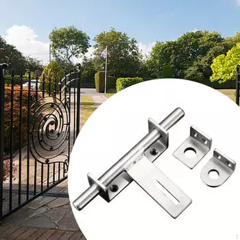 Дверной замок-защелка, прочный, простая установка, левый и правый засовы, замок для туалета в гараже