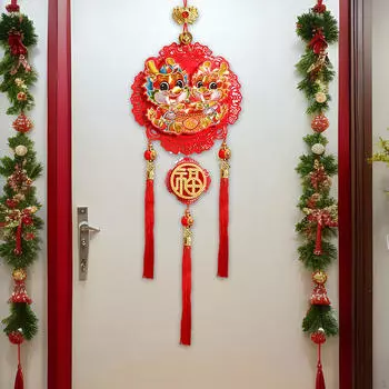Дверной знак Дракона, украшение в китайском году, лунная стена, домашний офис, гостиная, фу L